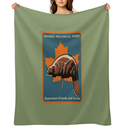 Ontario Provincial Parks Throw Blanket