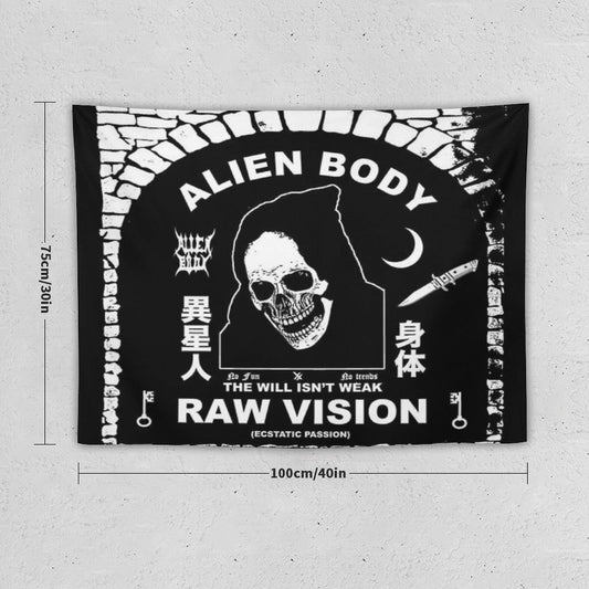 Raw Vision Tapestry
