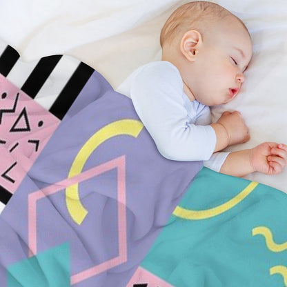 Memphis Pattern 25 - Retro 90s  80s Throw Blanket
