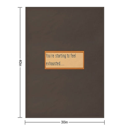 Exhausted - Stardew Throw Blanket