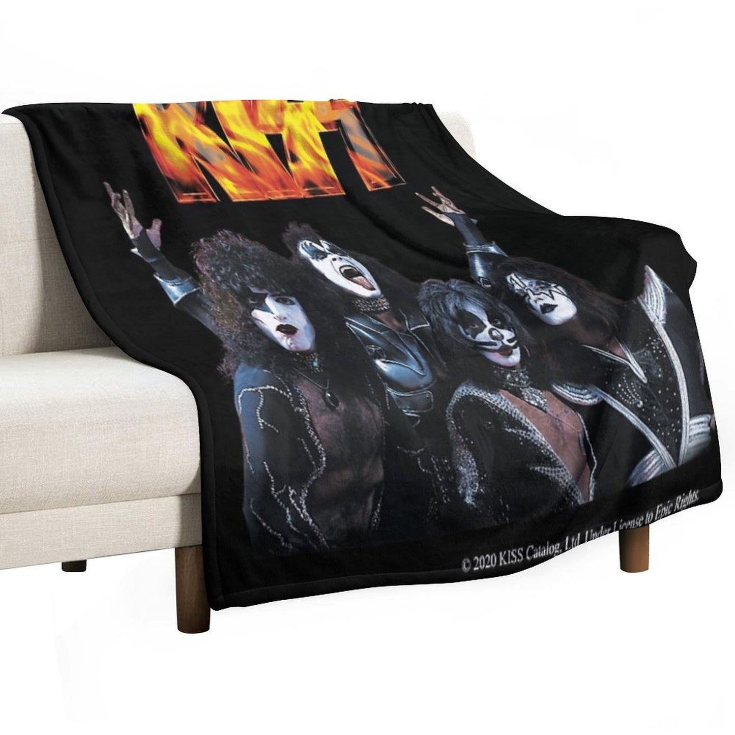 KISS Band Throw Blanket