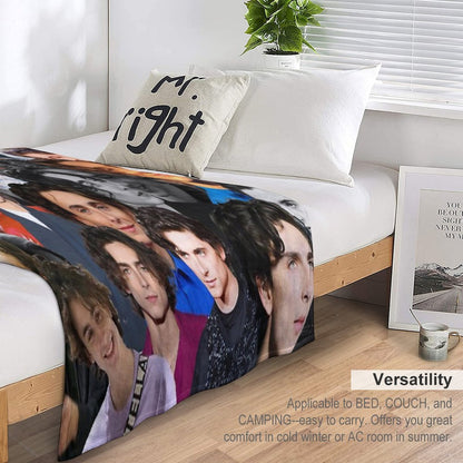 Timothee Chalamet Collage Throw Blanket