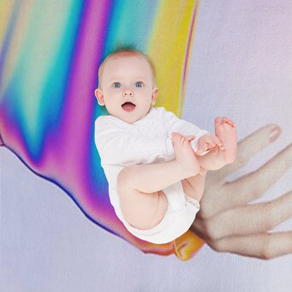 Drifting In Colors That Don't Exist Throw Blanket