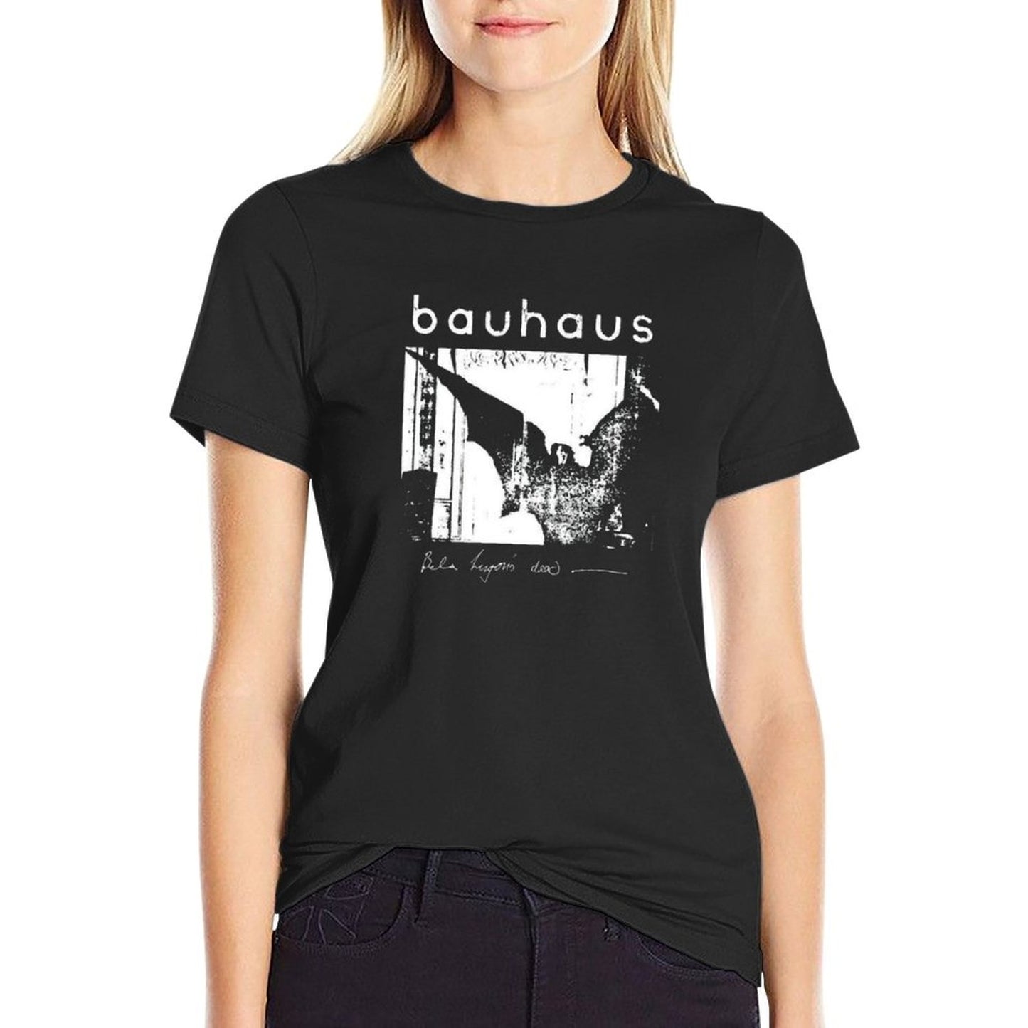 Bauhaus - Bat Wings - Bela Lugosi's Dead  Tagless Design T-Shirt