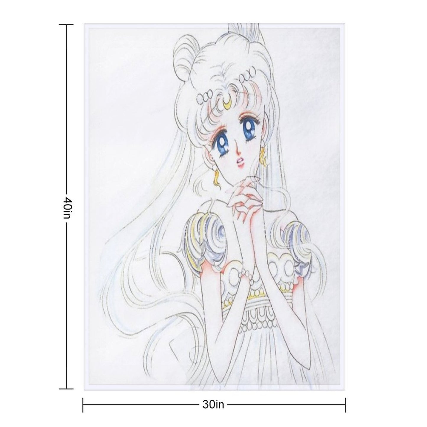 Princess Serenity Throw Blanket