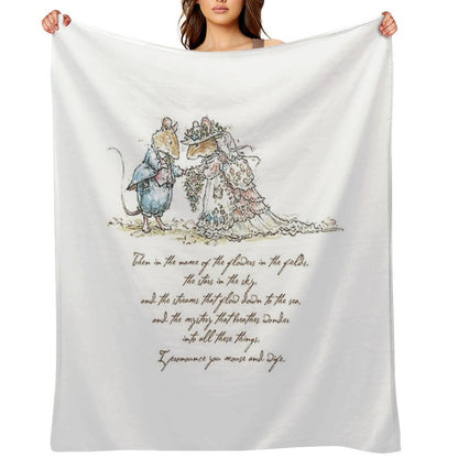 I Pronounce You Mouse And Wife Throw Blanket