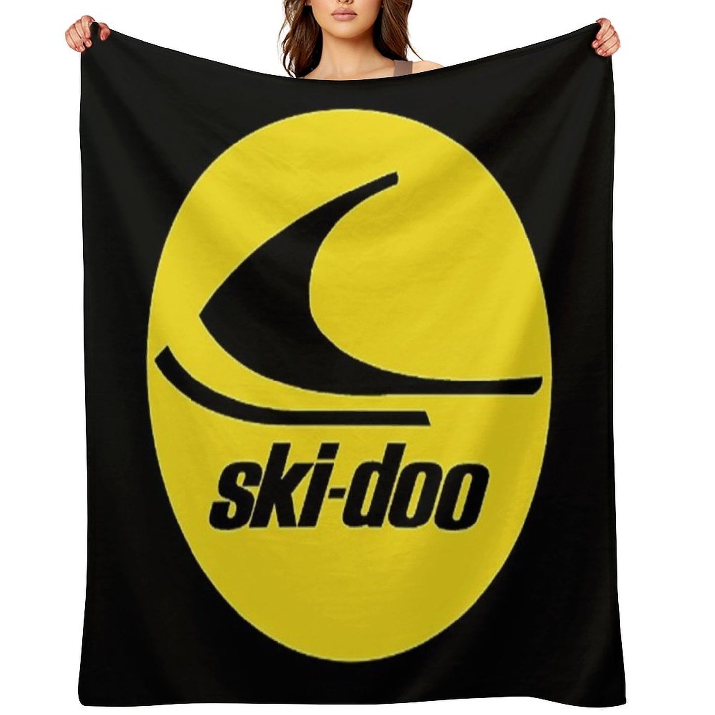 Ski Doo Vintage Snowmobiles Throw Blanket Throw Blanket