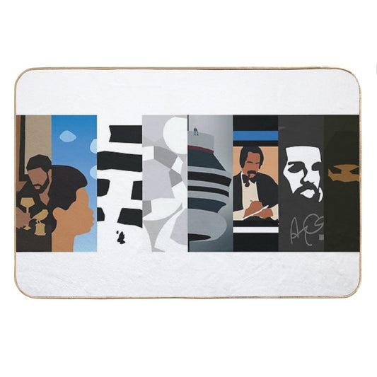 Drake Minimal Album Covers Bath Mat
