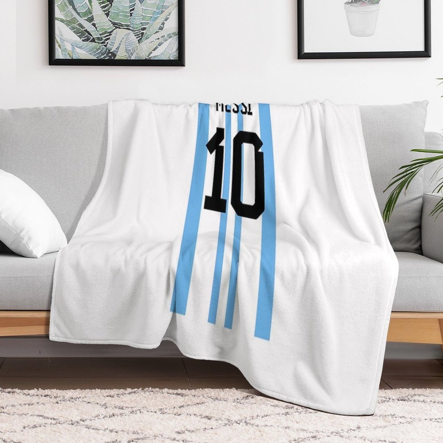 Messi 10 Throw Blanket