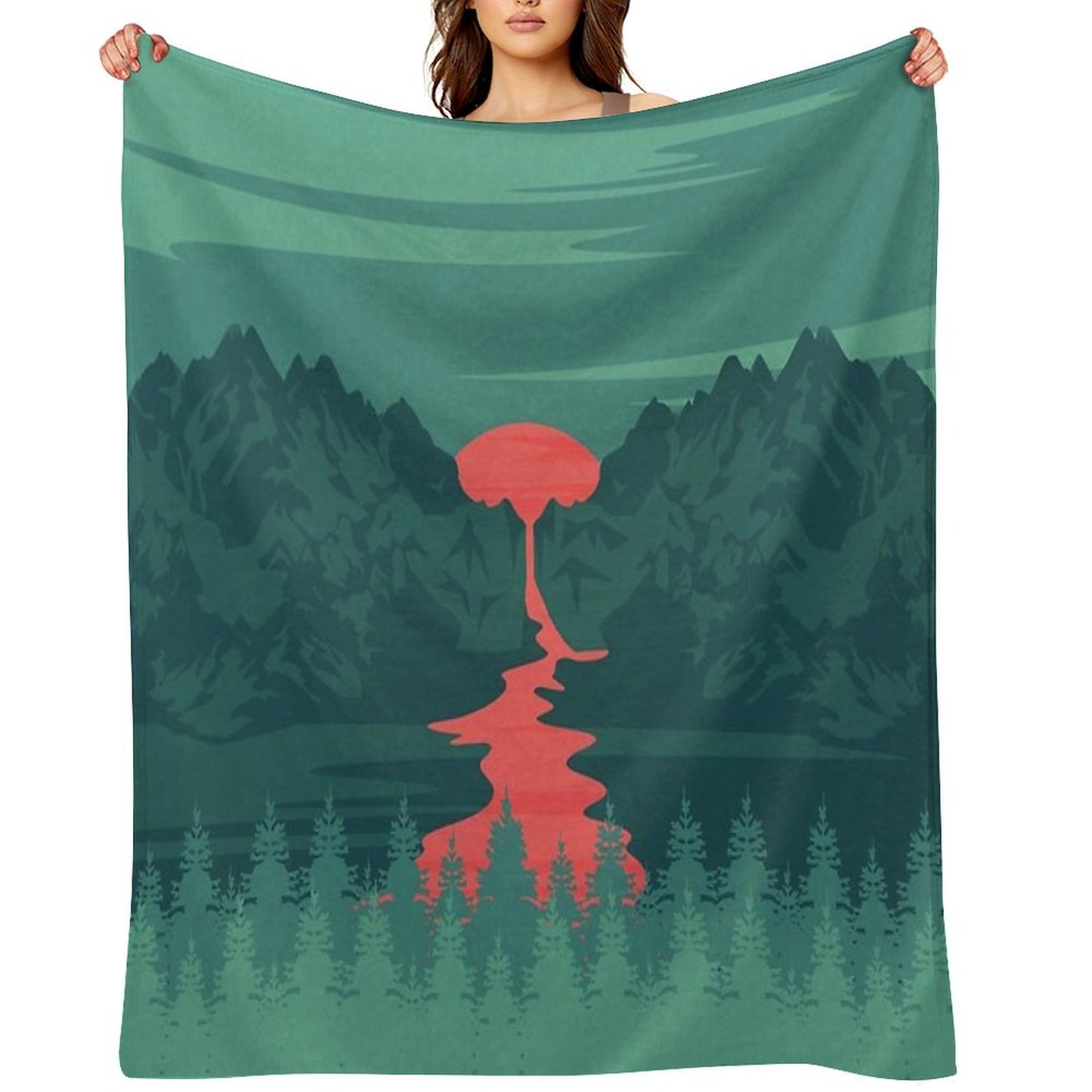 The Red River Throw Blanket