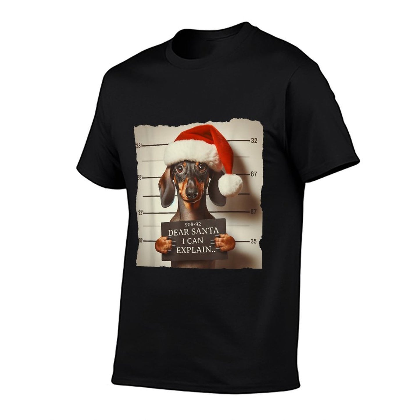 Funny Dachshund Christmas Dear Santa I Can Explain Weiner  Vintage-inspired T-Shirt