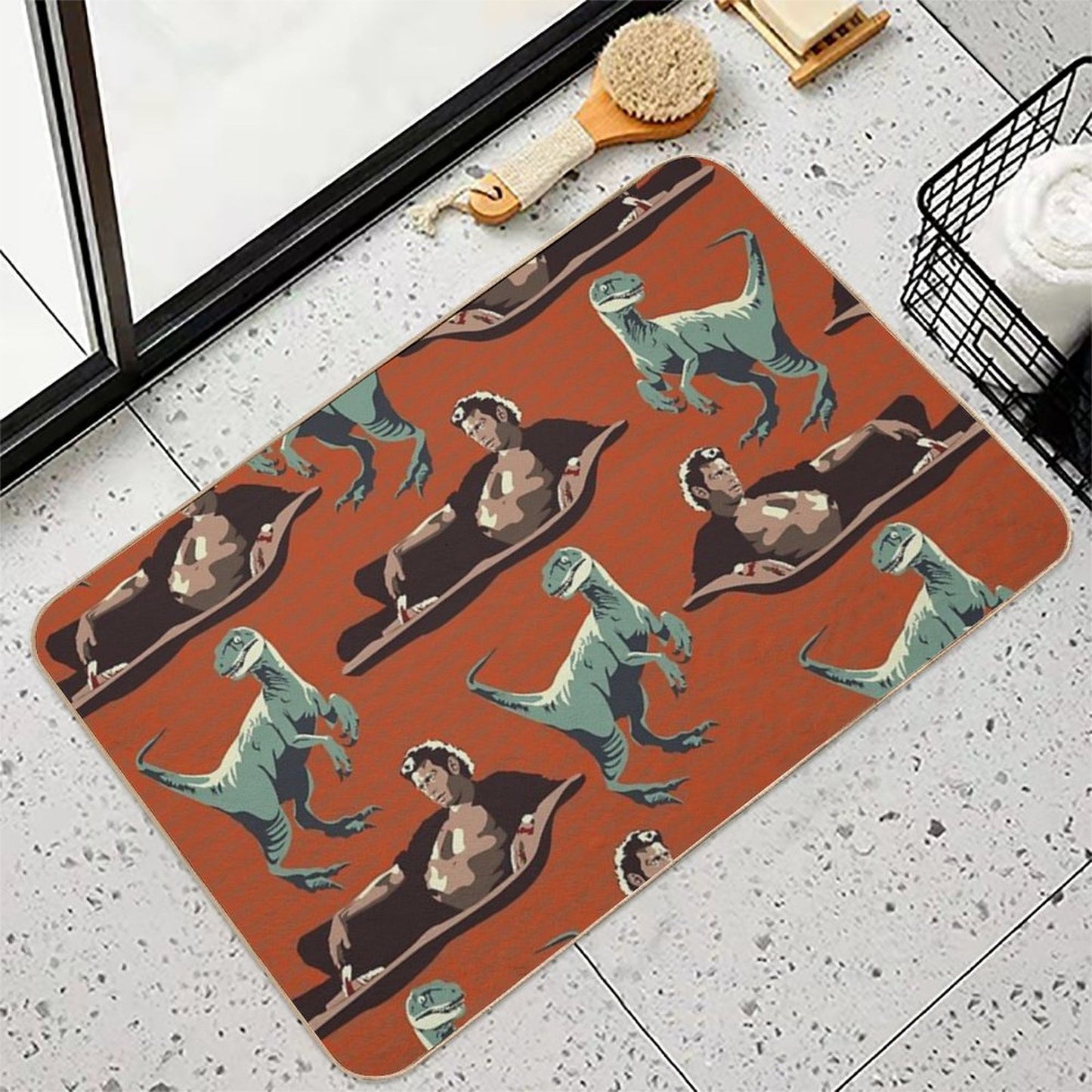Jurassic Geniuses Bath Mat