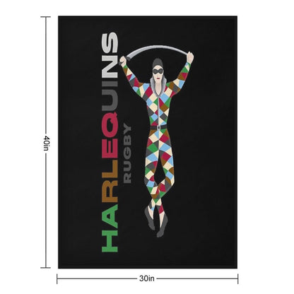 Harlequins Rugby Essential Throw Blanket