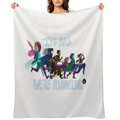 It's Bad, We're Running Throw Blanket