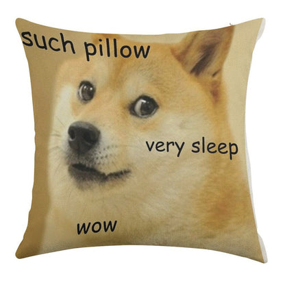 Such Pillow Very Sleep Linen Throw Pillow Cover