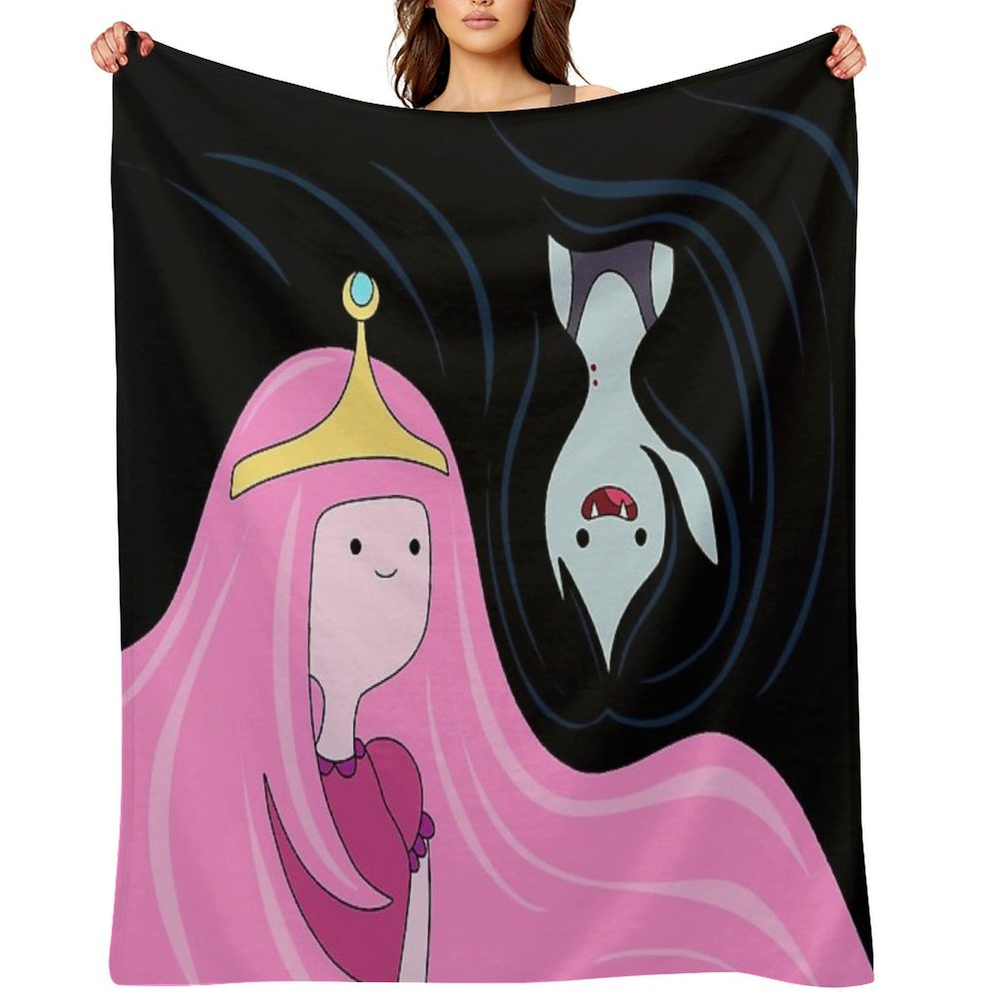 Princess Bubblegum And Marceline Throw Blanket