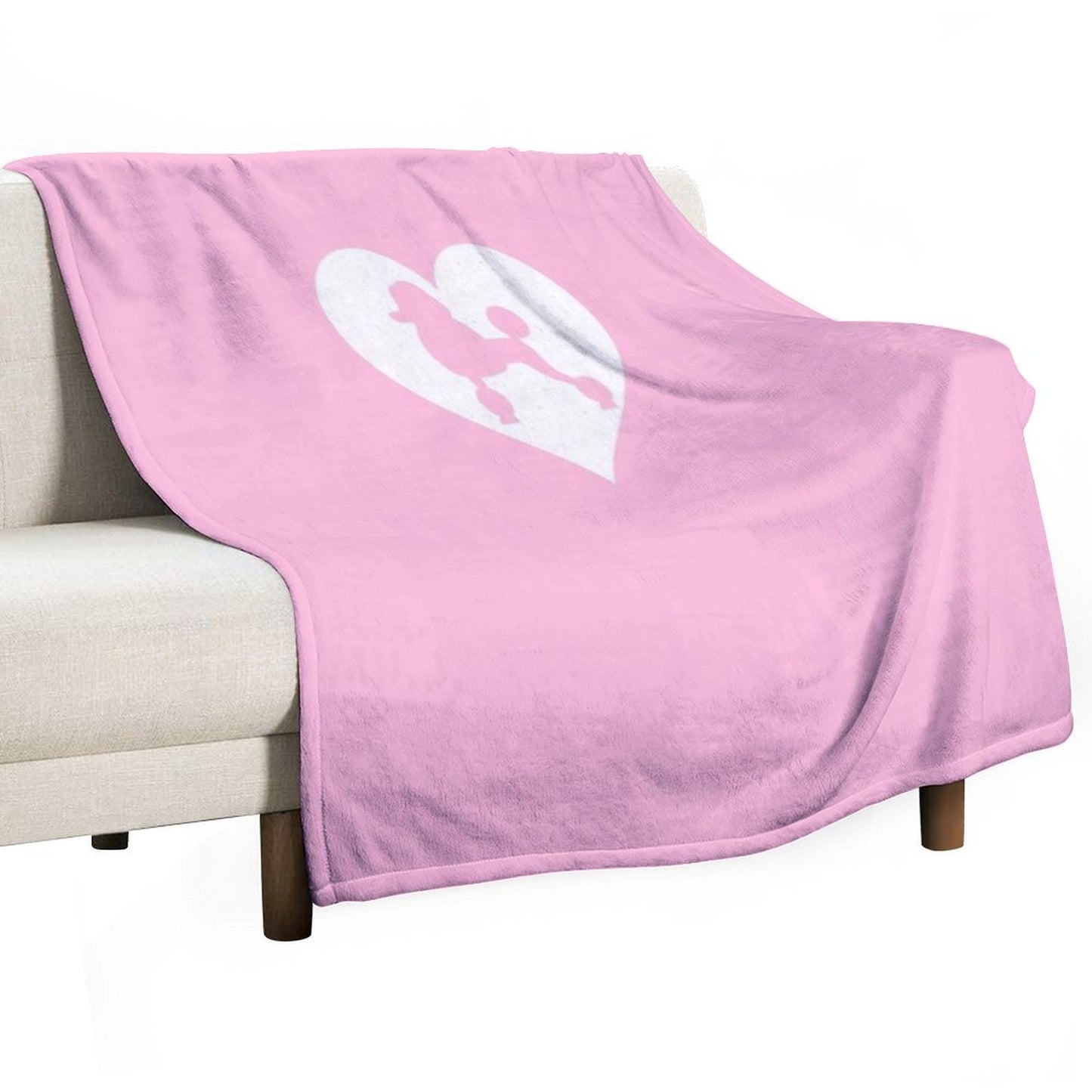 POODLE T SHIRT Throw Blanket