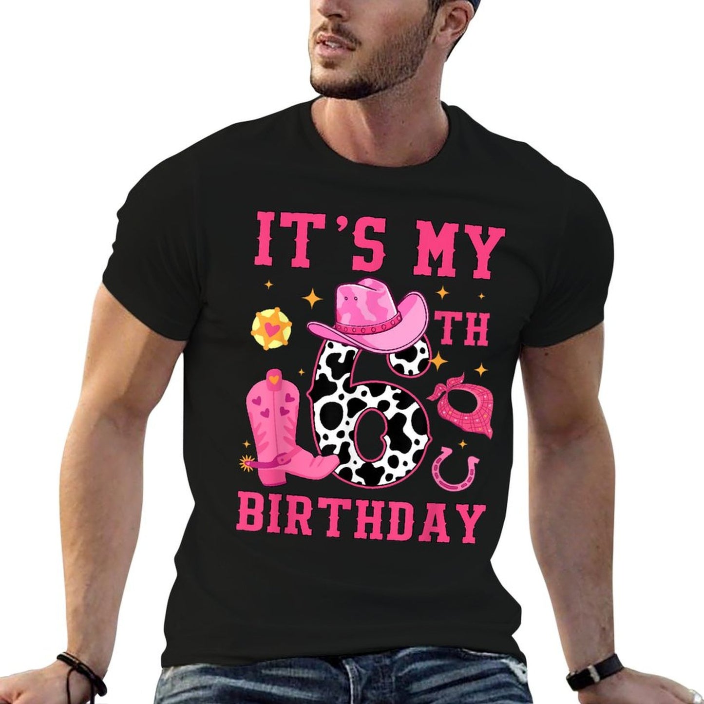 It&#39;s My 6th Birthday Rodeo Western Cowgirl 6 Years Old T-Shirt