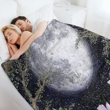 Midnight in The Garden II Throw Blanket