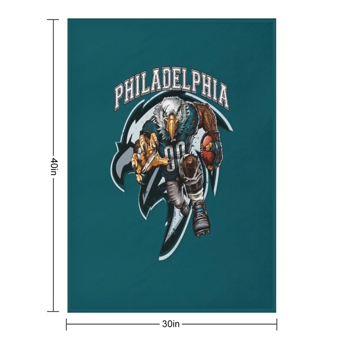 Philadelphia Football Throw Blanket