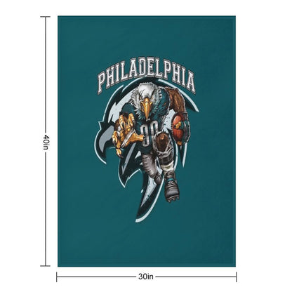 Philadelphia Football Throw Blanket