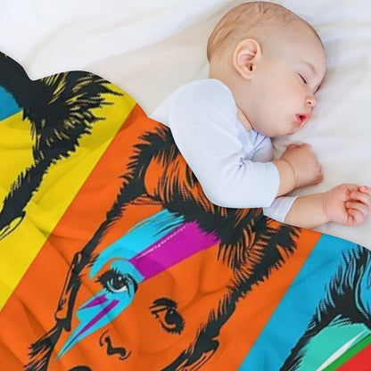 David Bowie Throw Blanket
