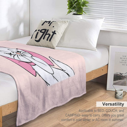 Marie Cute Aristocats. Beautiful Kitty. Cartoon Cat Teehee Throw Blanket