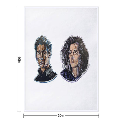 Bruce Wayne And Selina Kyle Throw Blanket