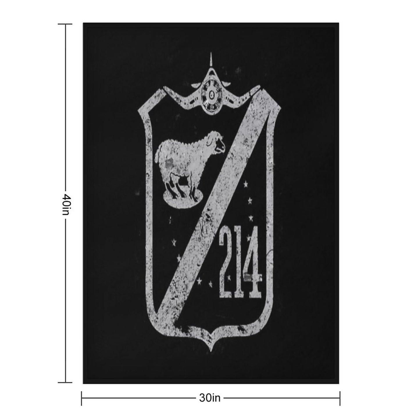 VMF-214 Black Sheep Squadron WWII Vintage Design Throw Blanket