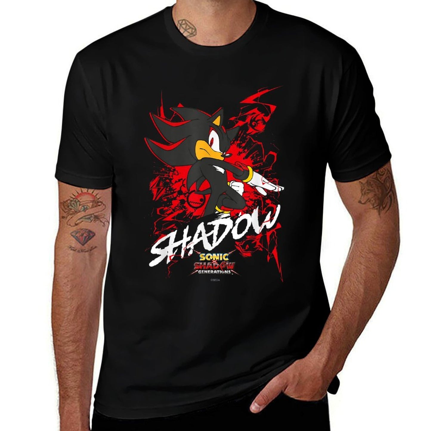 Sonic The Hedgehog, Sonic X Shadow Generations - Shadow  Fade-proof Color T-Shirt