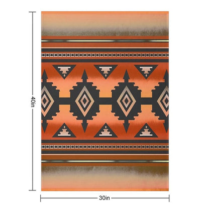 Canyon  Navajo Rust Throw Blanket