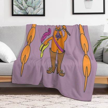 Puss in Boots Throw Blanket
