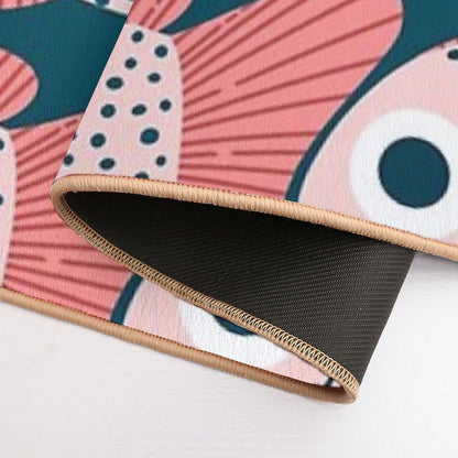 Fish Pattern  Pet-Safe Bath Mat