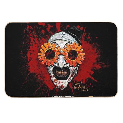 Terrifier 2 Art The Clown Sunflower Sunglasses Horror Movie Bath Mat