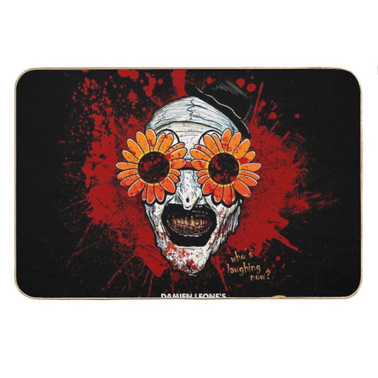 Terrifier 2 Art The Clown Sunflower Sunglasses Horror Movie Bath Mat