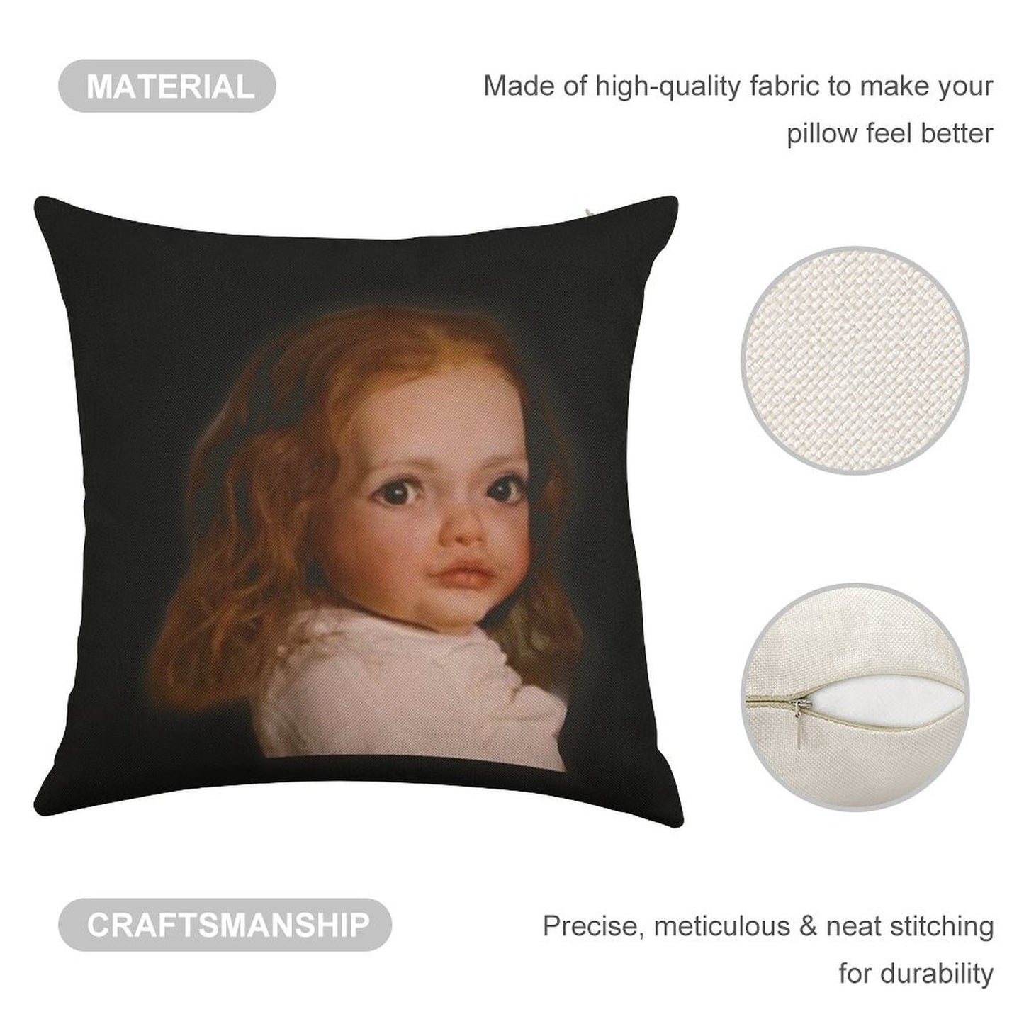 Regurgitation Cullen Linen Throw Pillow Cover