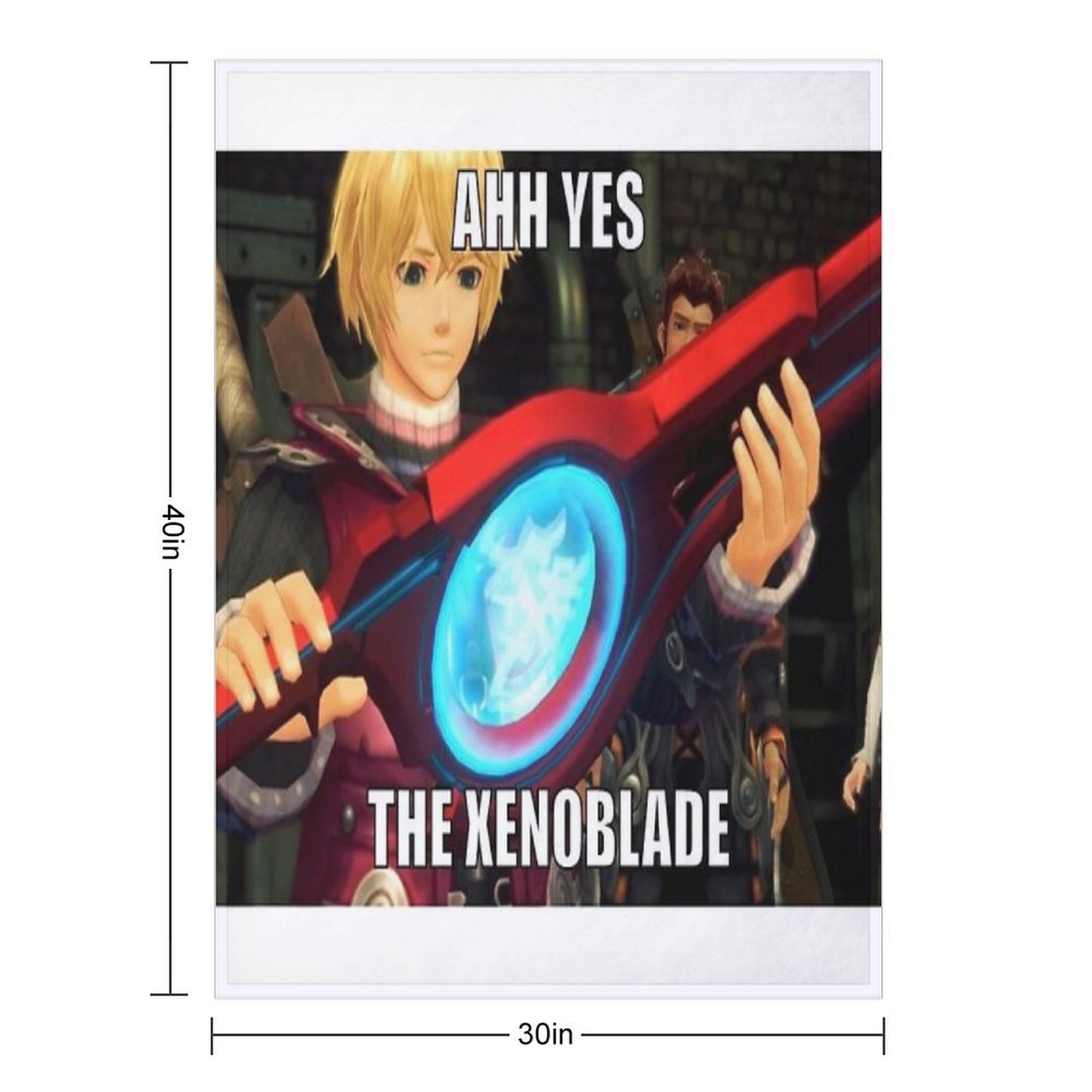 Ahh Yes, The Xenoblade Throw Blanket