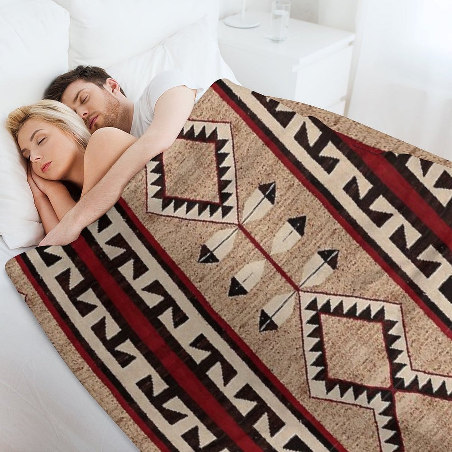 The Eternal  Navajo Pattern Throw Blanket