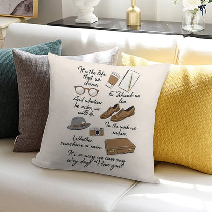 The Life of A Pioneer Soft Luxury Feel Throw Pillow
