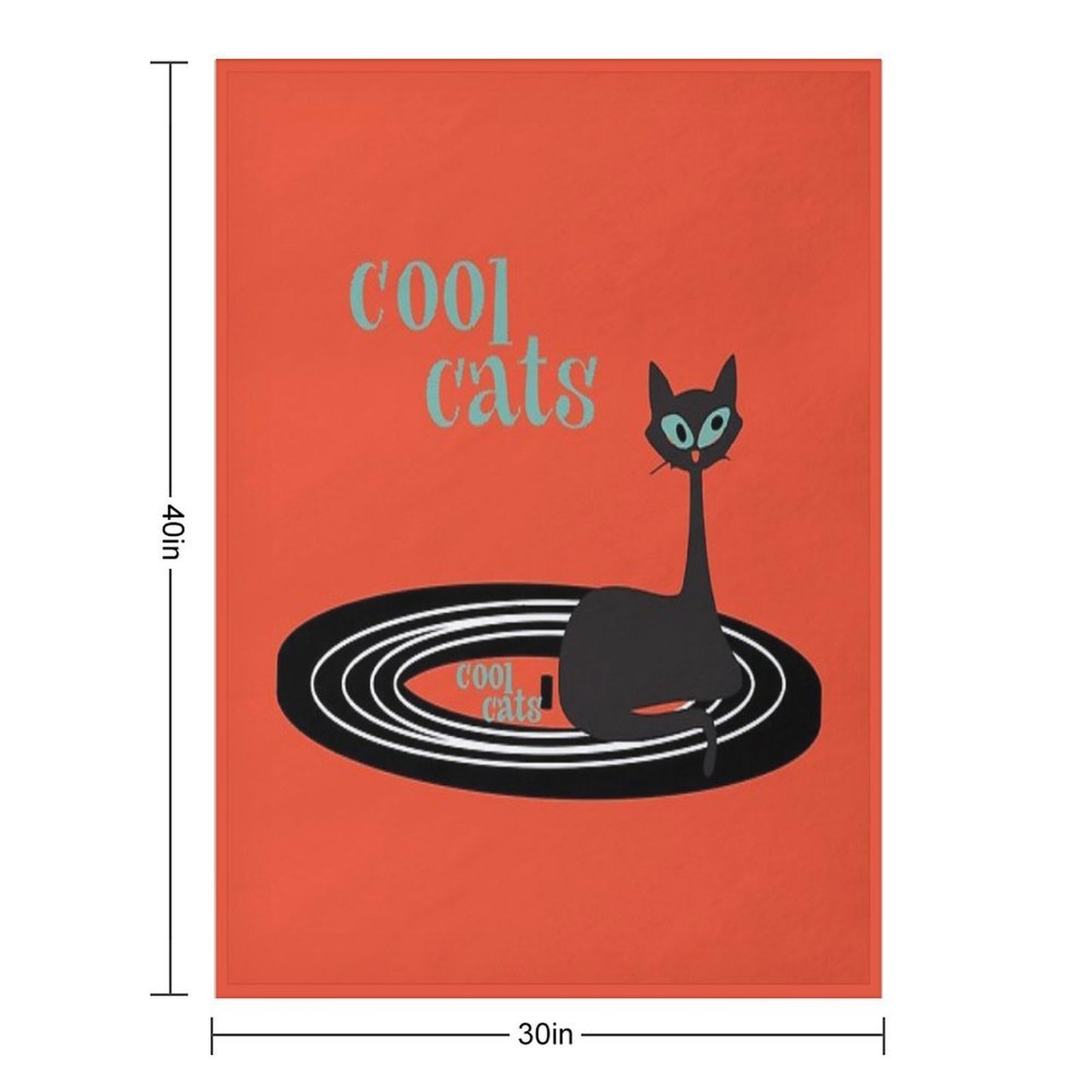 Cool Cats DJ MCM Style Throw Blanket