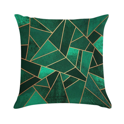 Emerald And Copper Soft Skin-Friendly Throw Pillow