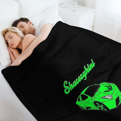 Sharerghini, Sharerghini Merch,sharerghini Green, Sharerghini Hoodie, Sharerghini T Shirt, Sharer Car, Share, Throw Blanket