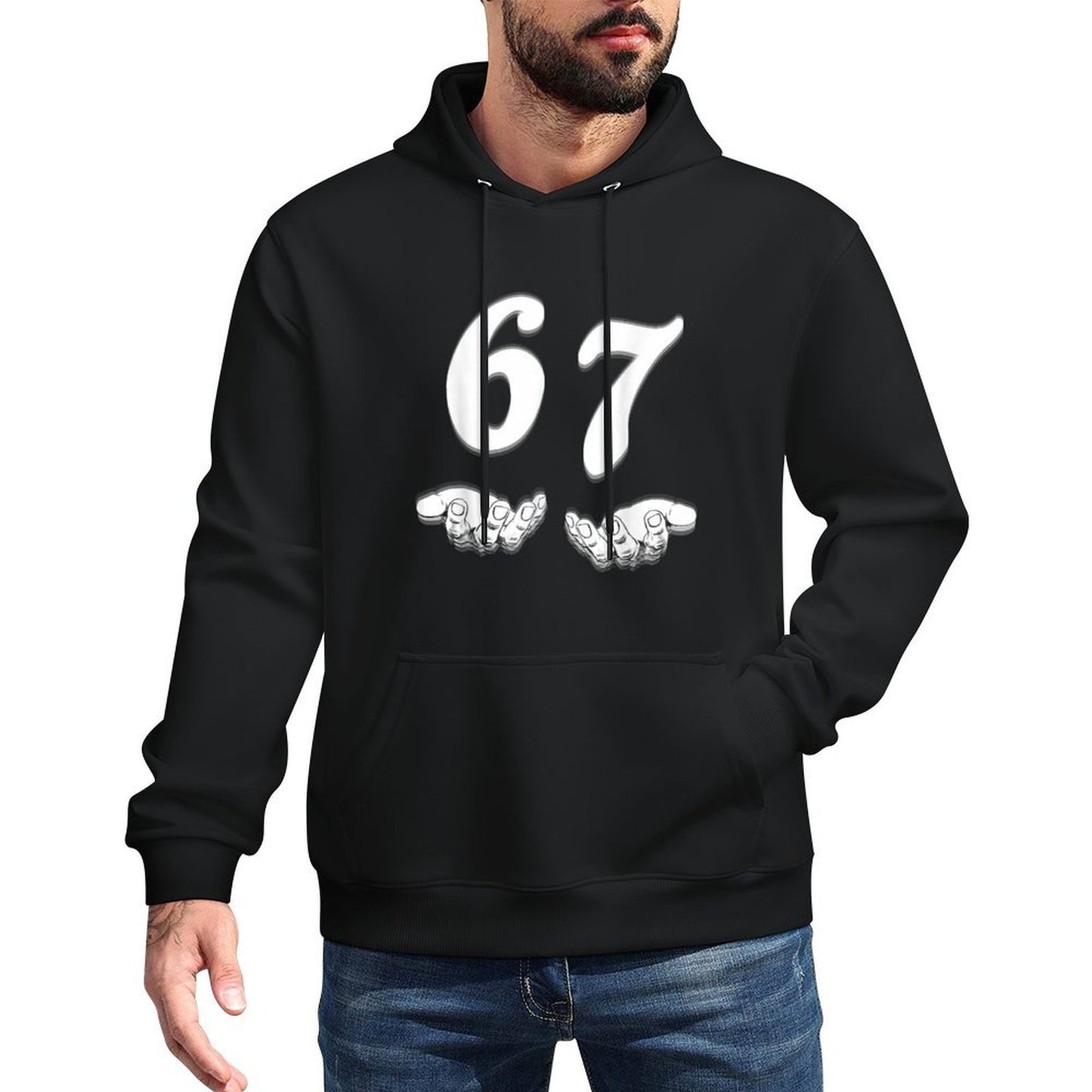 Funny Six Seven 6 7 Meme Gen Alpha Slang Easy Care Hoodie