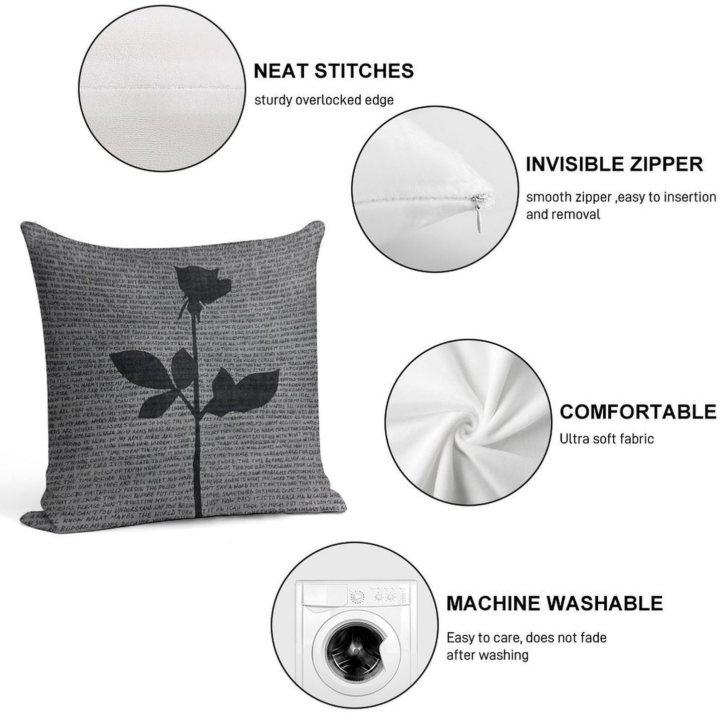 Best Selling Depeche Mode Violator Soft Multiple Sizes Throw Pillow