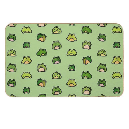 Frogs Doodle Bath Mat