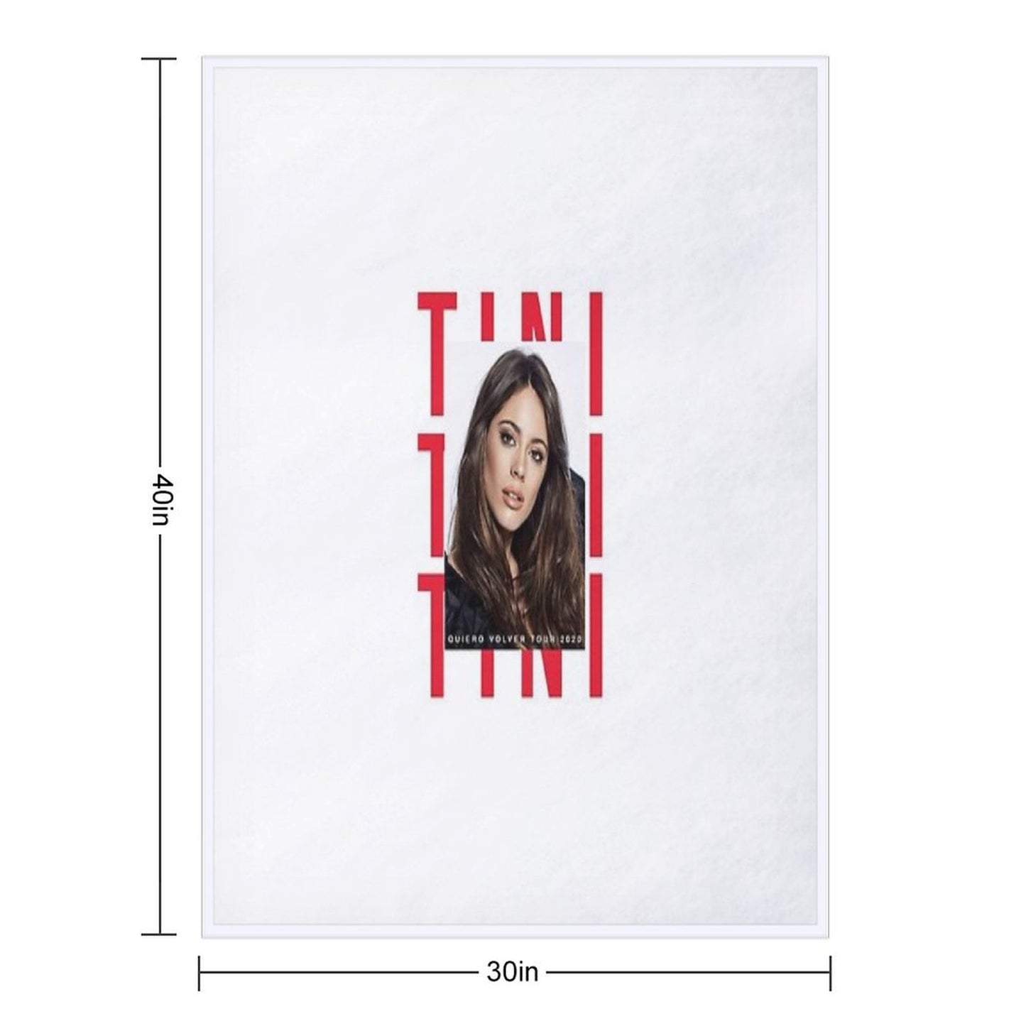 Tini - Quiero Volver Tour Merch Throw Blanket