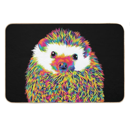 Hedgehog of Color Bath Mat