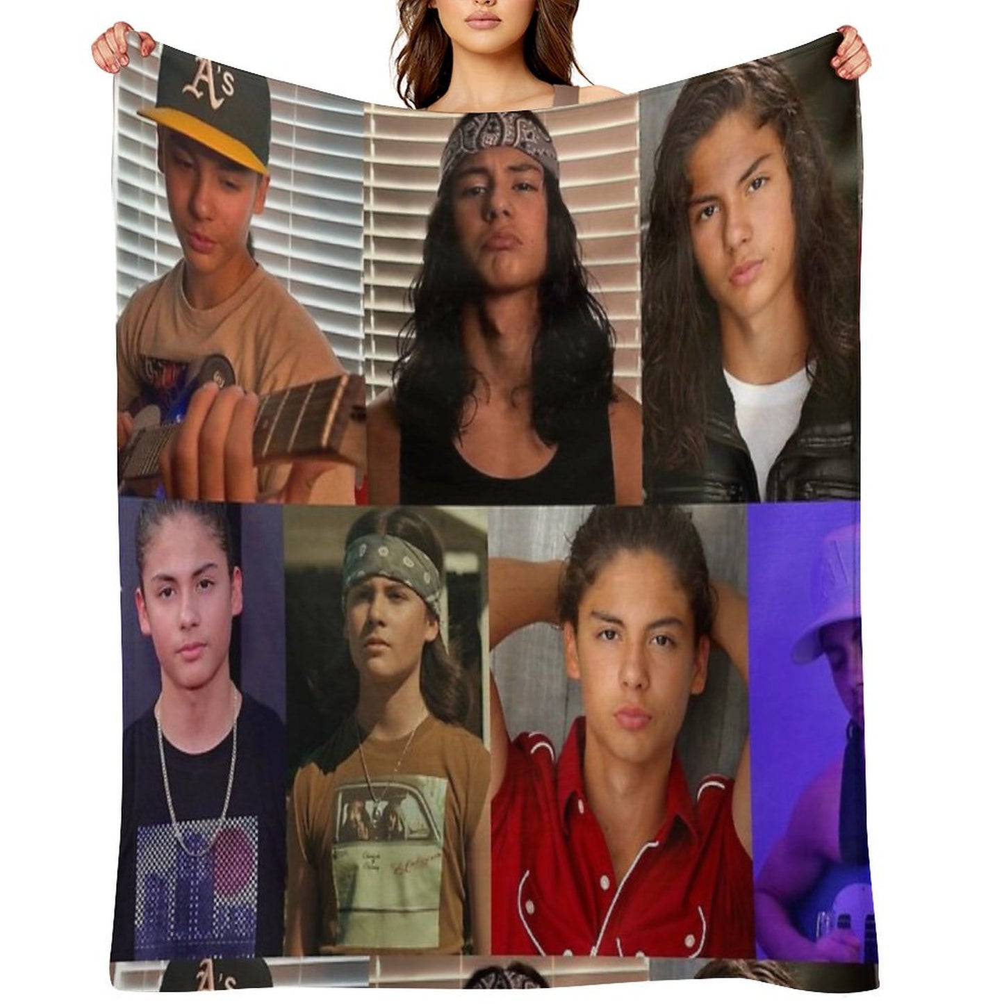 Miguel Cazarez Mora Collage Throw Blanket