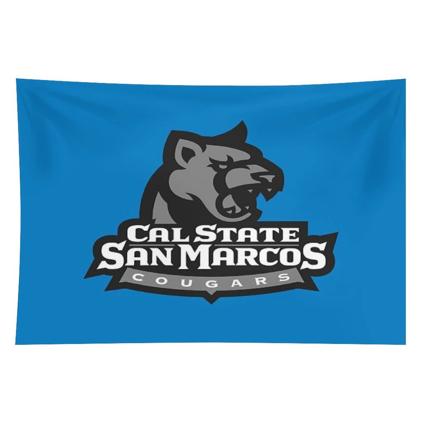 San Marcos Black Cougar Tapestry