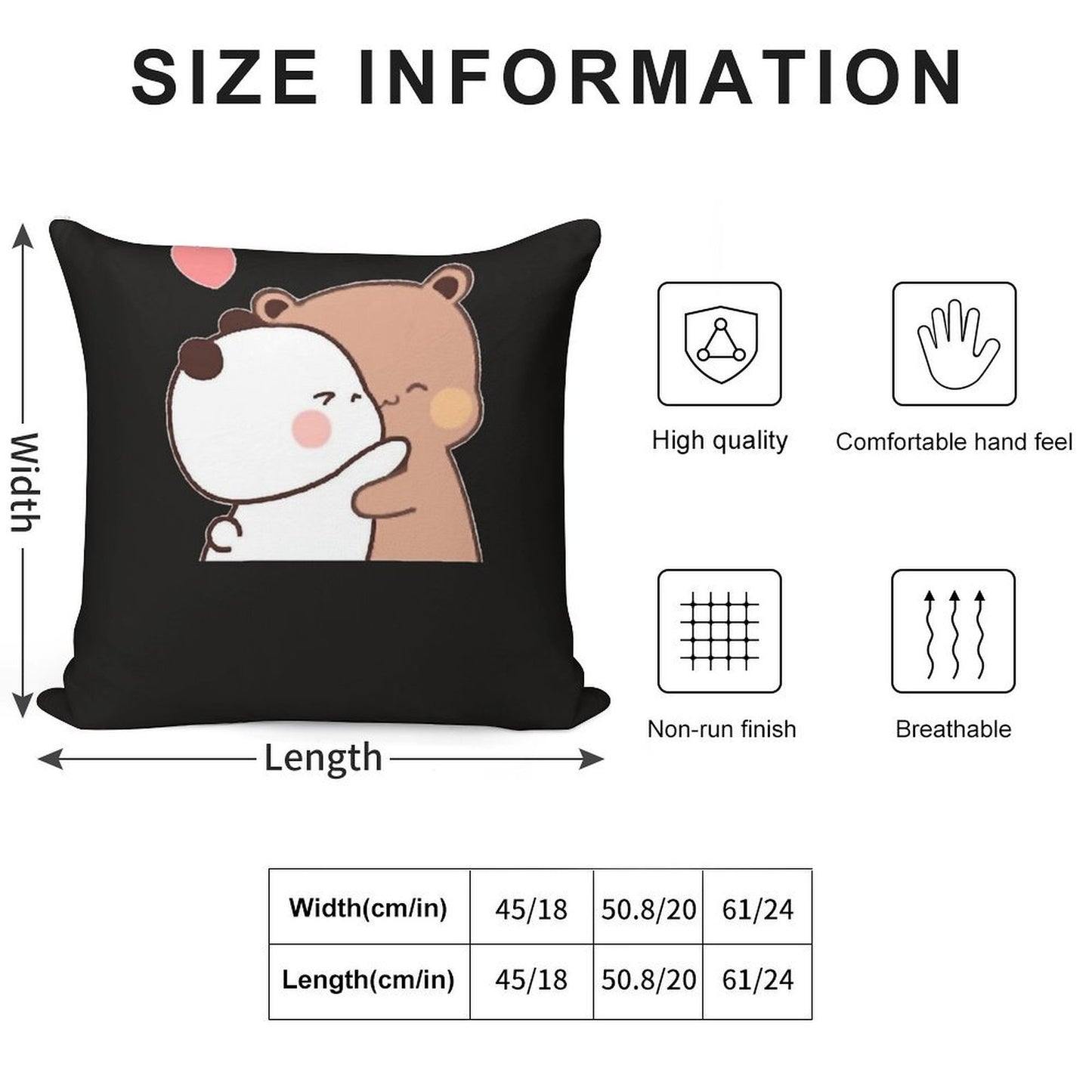 Bubu Dudu Soft Shrink-Resistant Throw Pillow
